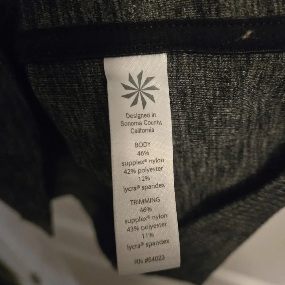 Athleta Gray Asymmetrical Zip Jacket Small Women’s Stretch Athletic Cardigan - Picture 6 of 6